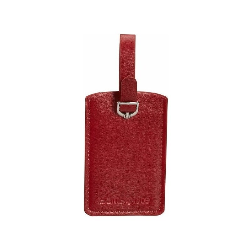 Samsonite sada visaček Rectangle Luggage Tag red