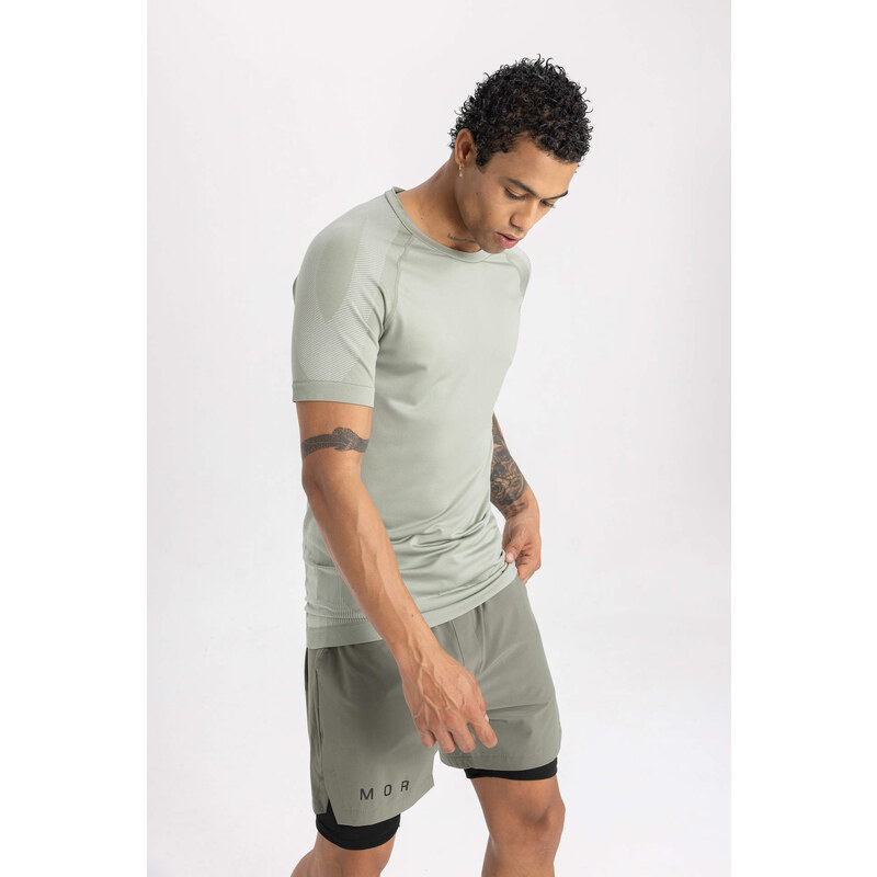 DeFactoFit Slim Fit Crew Neck T-Shirt