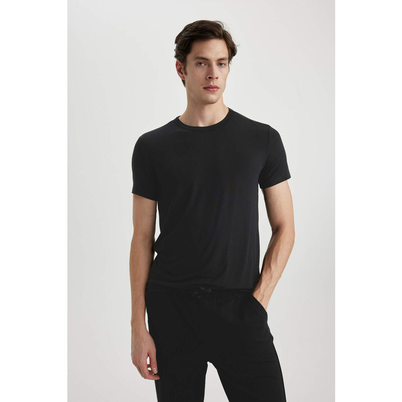 DEFACTO Slim Fit Short Sleeve Knitted Tops