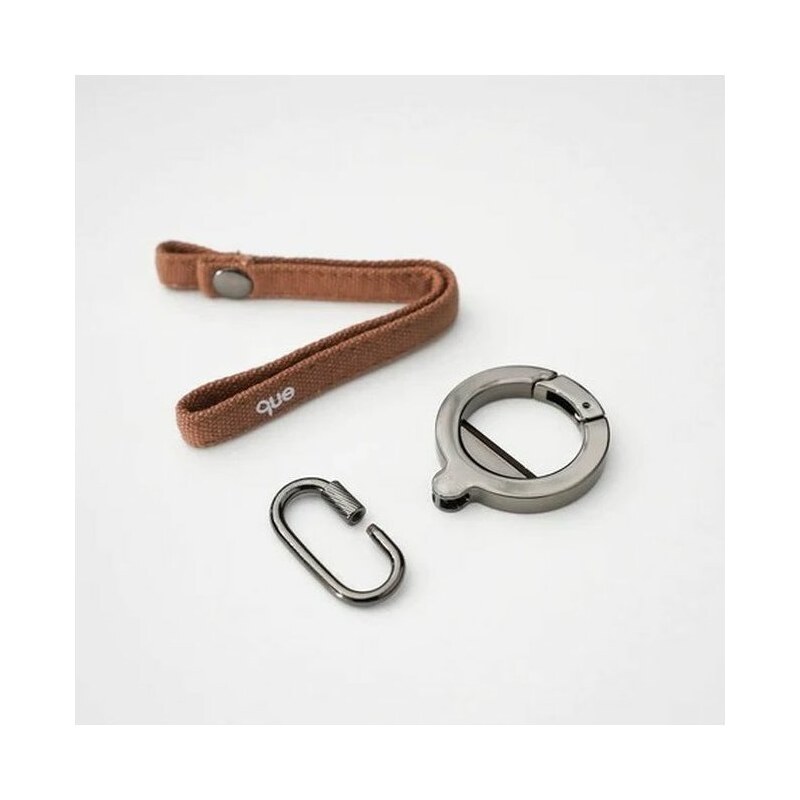 QUE klíčenka Multifunctional Keychain copper brown