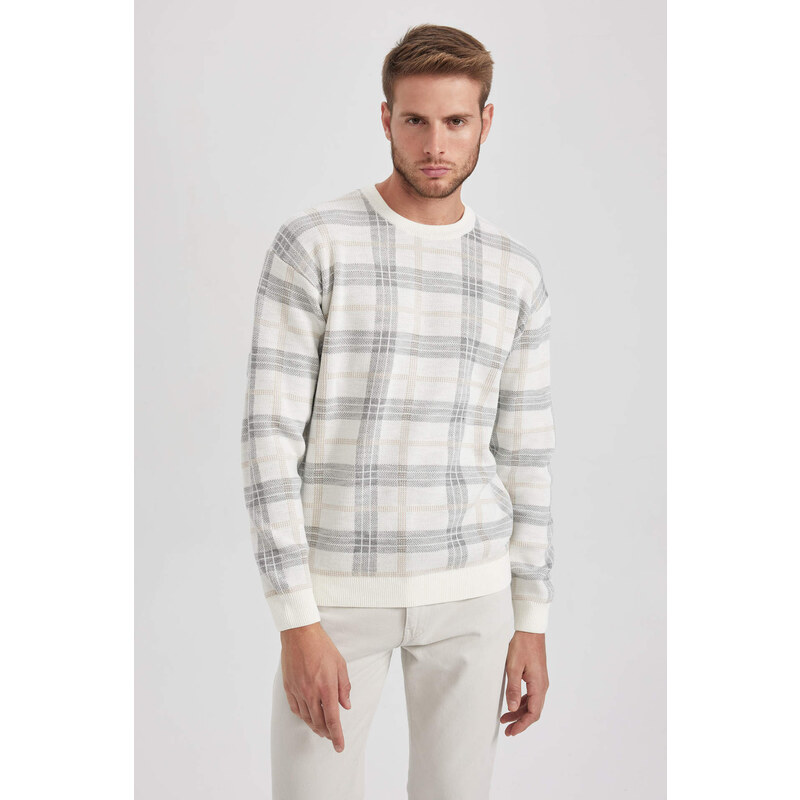 DEFACTO Relax Fit Crew Neck Knitwear Pullover