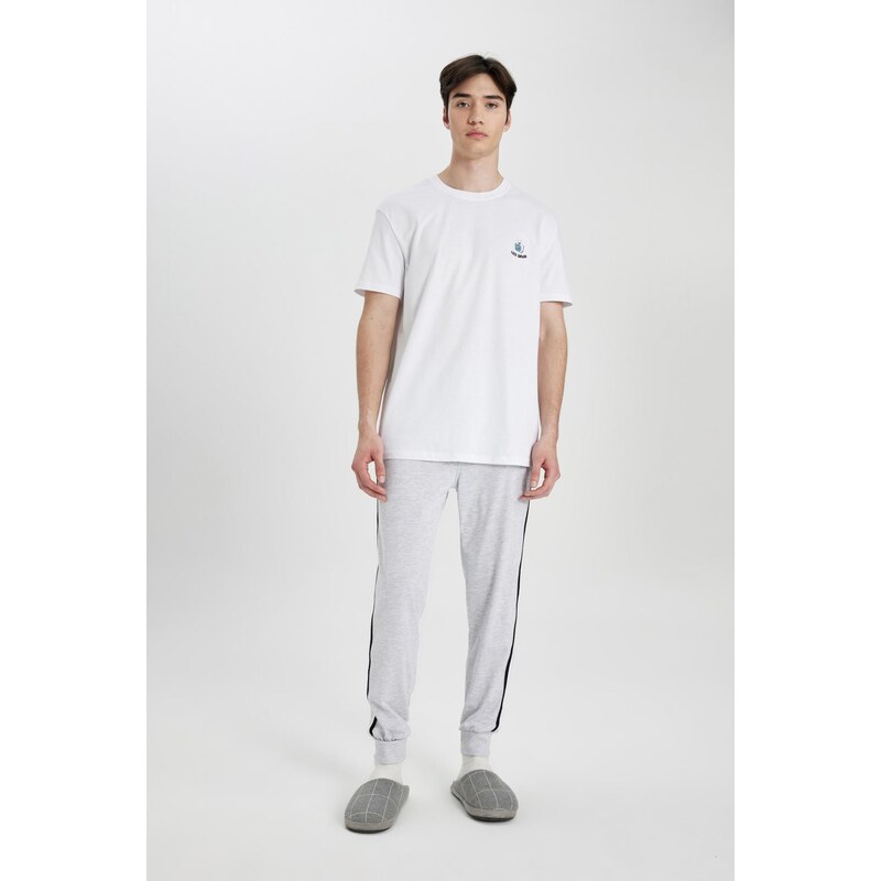 DEFACTO Regular Fit Short Sleeve Pajama Set