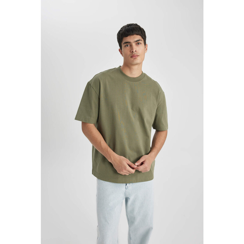 DEFACTO Oversize Fit Crew Neck T-Shirt