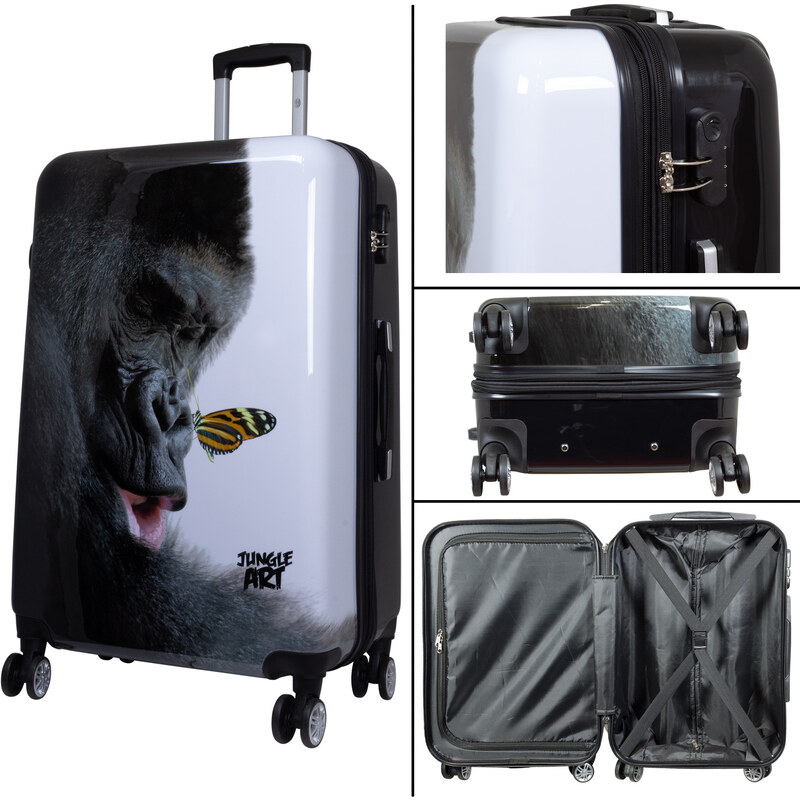 Cestovní zavazadlo - Kufr - Monopol - Gorilla - Velikost S - Objem 36 Litrů
