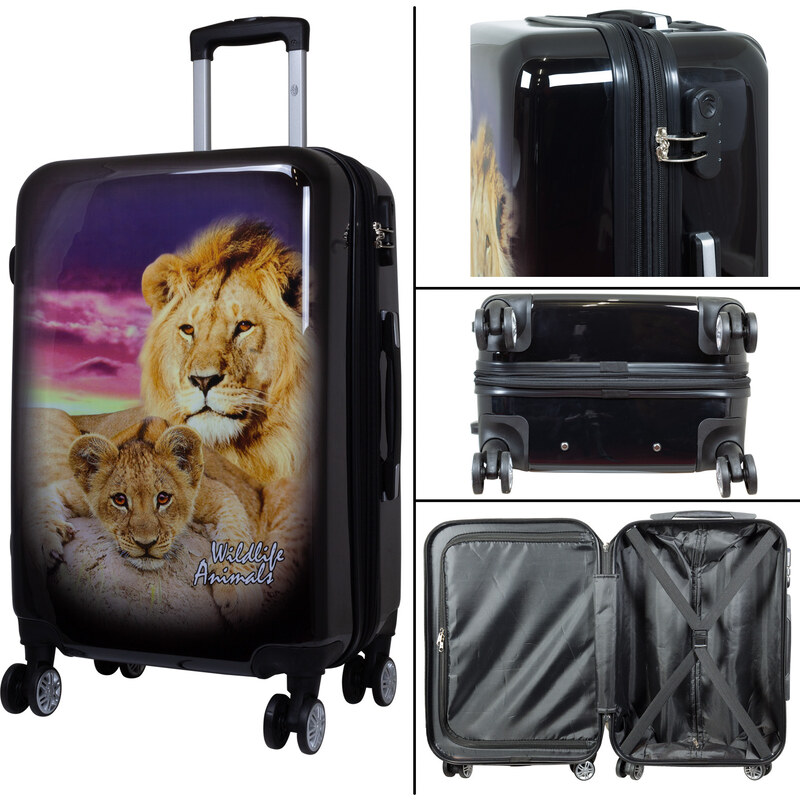 Cestovní zavazadlo - Kufr - Monopol - Lion - Velikost S - Objem 36 Litrů