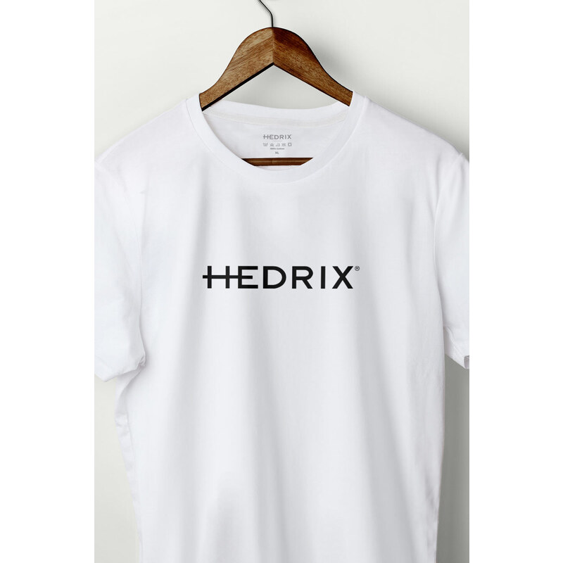 Hendrix Tričko, Barva Bílá, s Potiskem Hedrix Logo