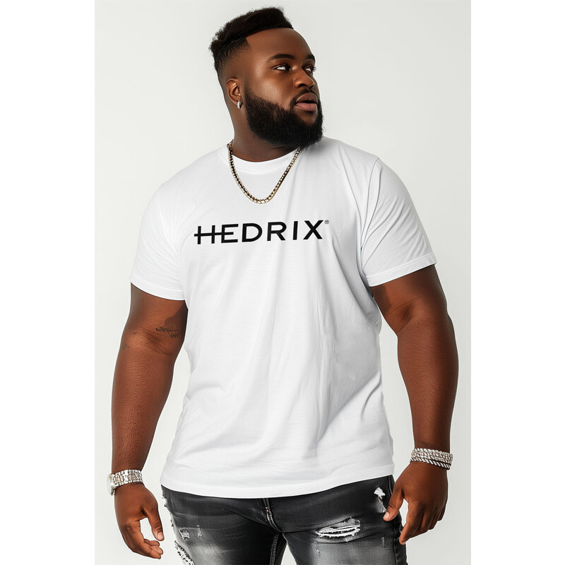 Hendrix Tričko, Barva Bílá, s Potiskem Hedrix Logo