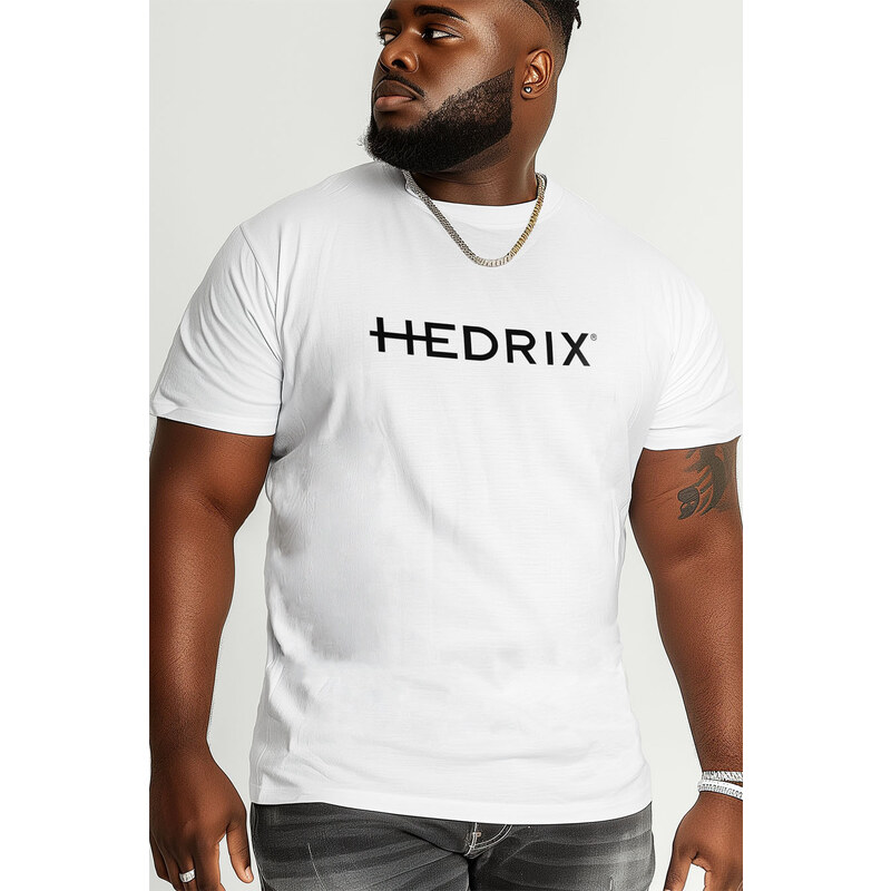 Hendrix Tričko, Barva Bílá, s Potiskem Hedrix Logo