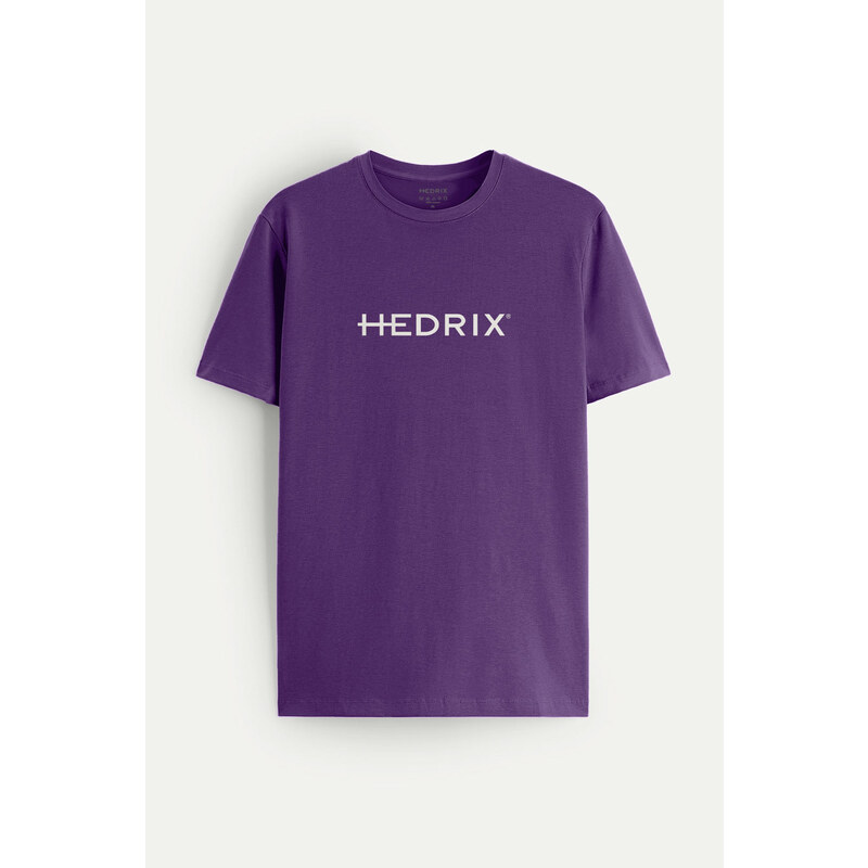 Hendrix Tričko, Barva Fialová , s Potiskem Hedrix Logo