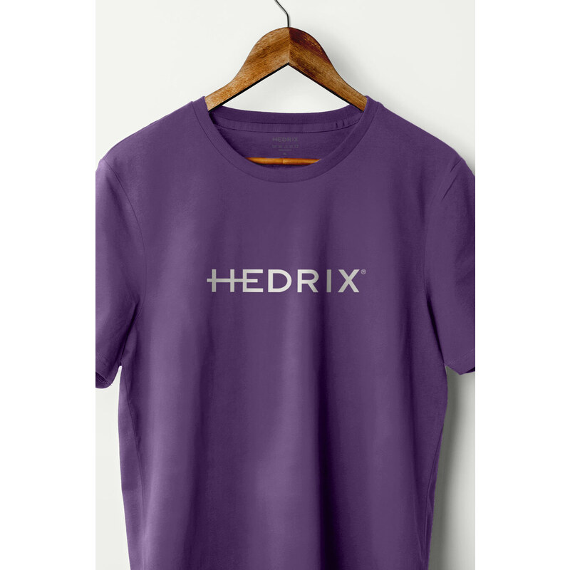 Hendrix Tričko, Barva Fialová , s Potiskem Hedrix Logo