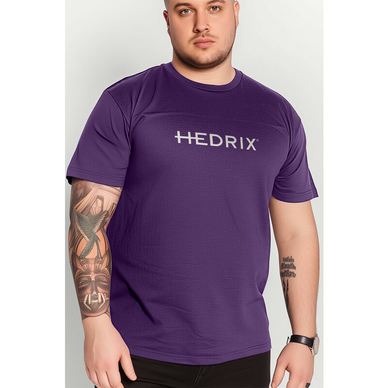 Hendrix Tričko, Barva Fialová , s Potiskem Hedrix Logo