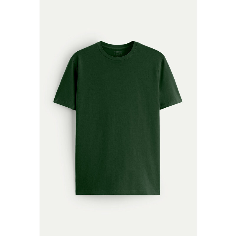 Tričko, Barva Zelená, s Potiskem Basic T Shirt