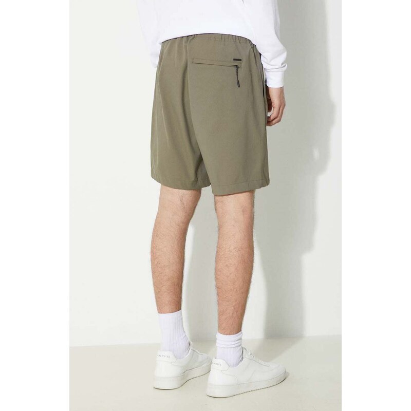 Kraťasy Norse Projects Ezra Relaxed Solotex pánské, zelená barva, N35.0603.8076