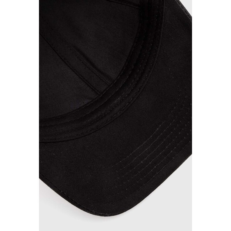 Bavlněná čepice Neil Barrett Bolt Cotton Twill Six Panels Cap černá barva, s aplikací, MY77320A-Y9501-001N