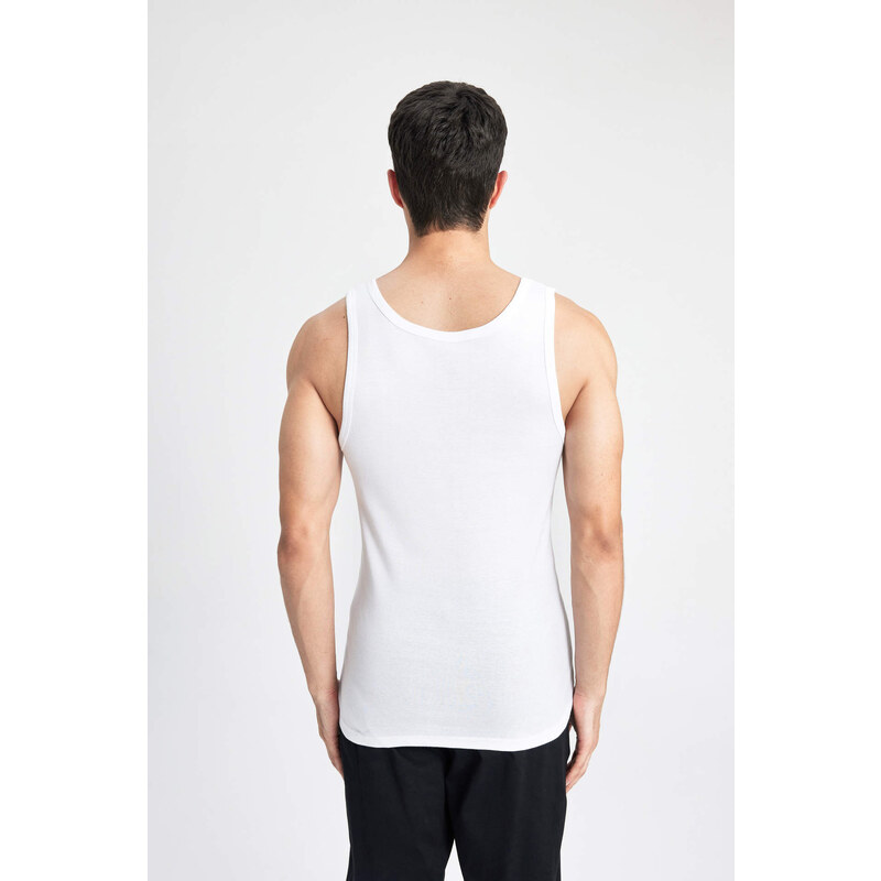 DEFACTO Slim Fit Ribbed 2 Piece Undershirts