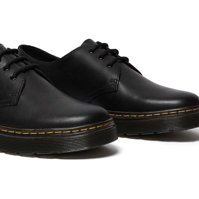 Kožené polobotky Dr. Martens Thurston Lo pánské, černá barva, DM26161001