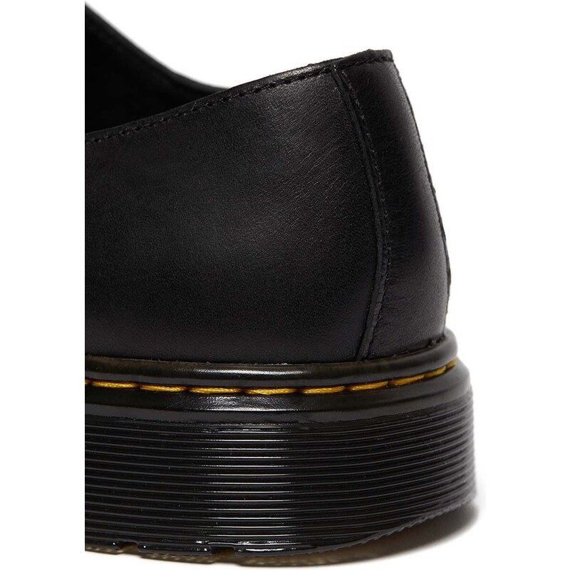 Kožené polobotky Dr. Martens Thurston Lo pánské, černá barva, DM26161001