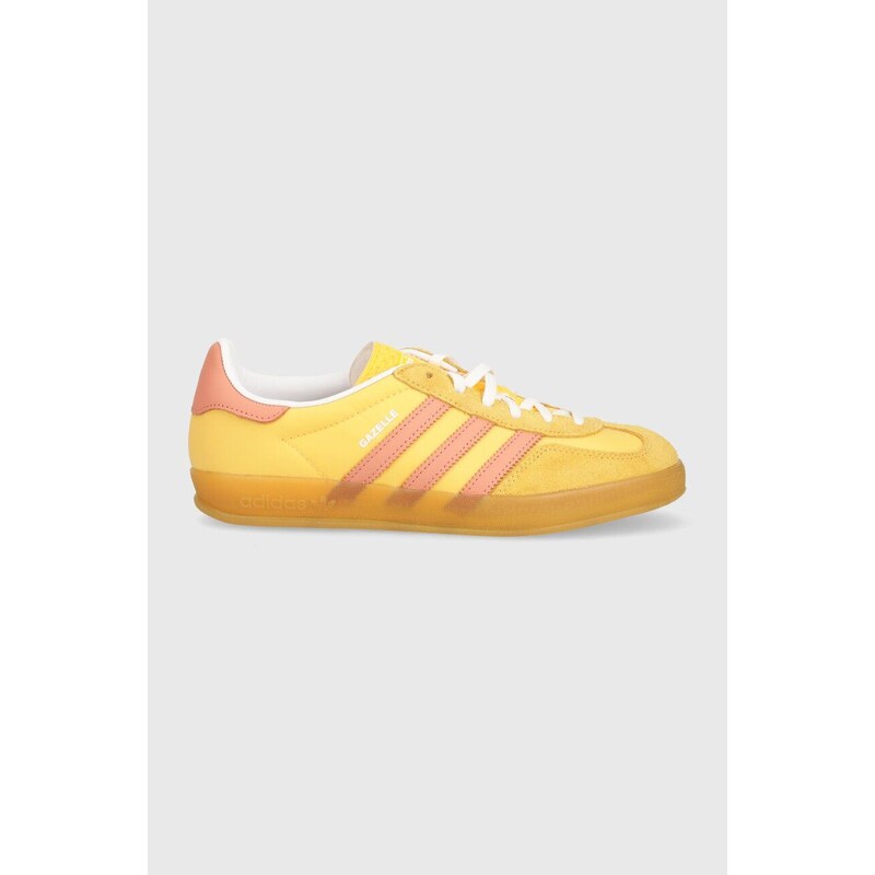 Sneakers boty adidas Originals Gazelle Indoor W žlutá barva, IE2959