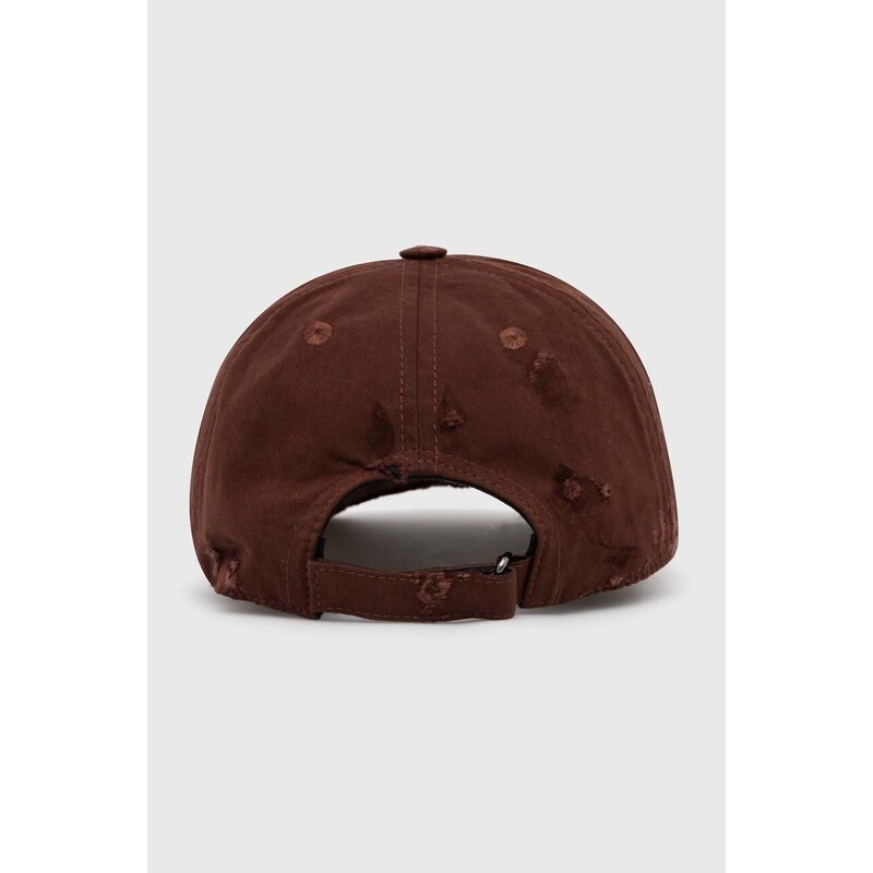 Kšiltovka 424 Distressed Baseball Hat hnědá barva, hladká, FF4SMY01CP-TE003.770