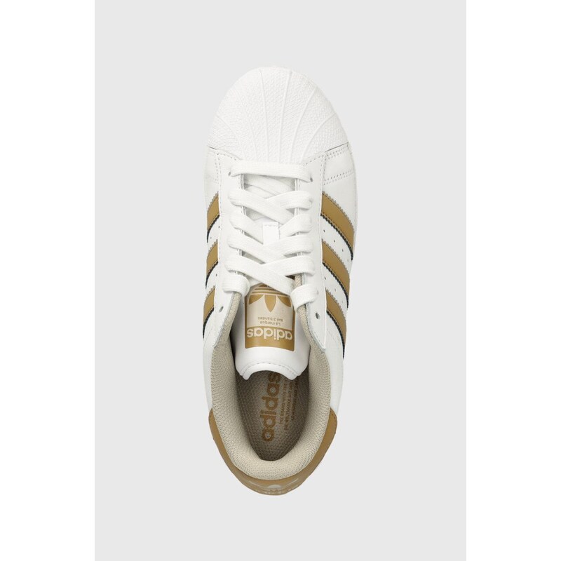 Kožené sneakers boty adidas Originals Superstar XLG bílá barva, IE0762