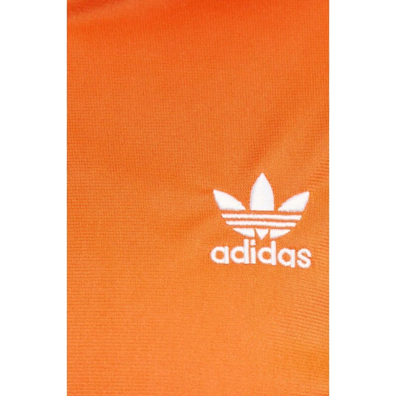 Mikina adidas Originals dámská, oranžová barva, s aplikací, IP0610