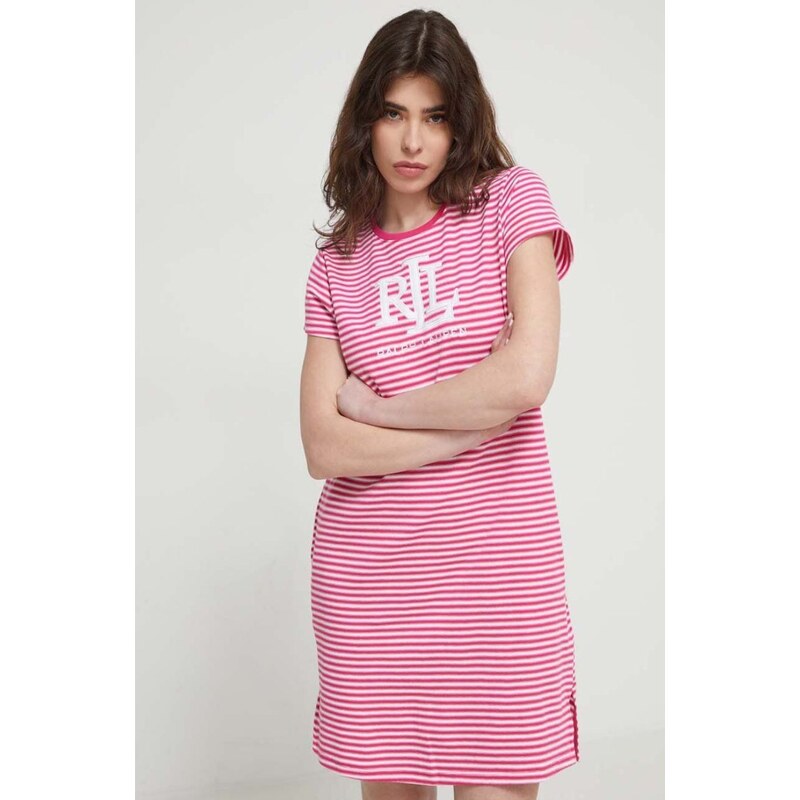 Emporio Lingerie Ralph Lauren ILN32311, šaty, růžový pruh
