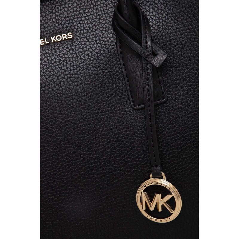 Kožená kabelka MICHAEL Michael Kors černá barva