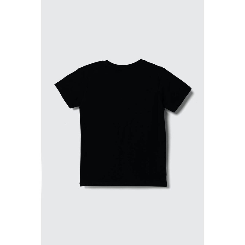 Dětské tričko Guess černá barva, s potiskem