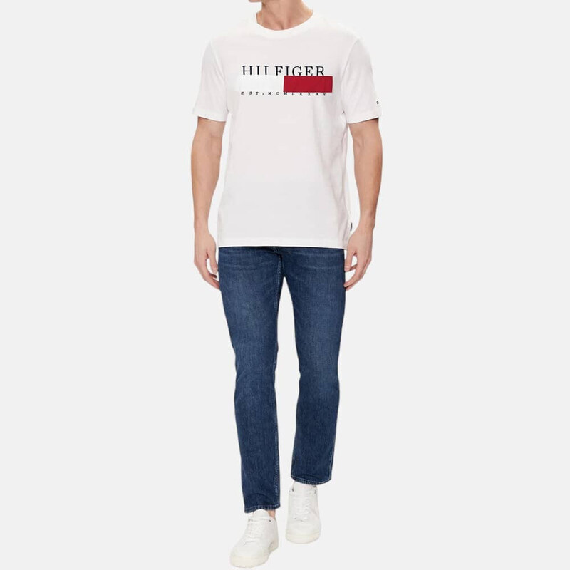 Pánské bílé triko Tommy Hilfiger 55765