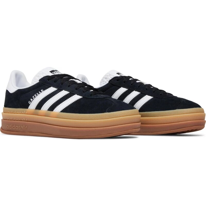 adidas Gazelle Bold Black White Gum