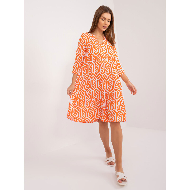 Sublevel Dress-D73771M30214K-orange