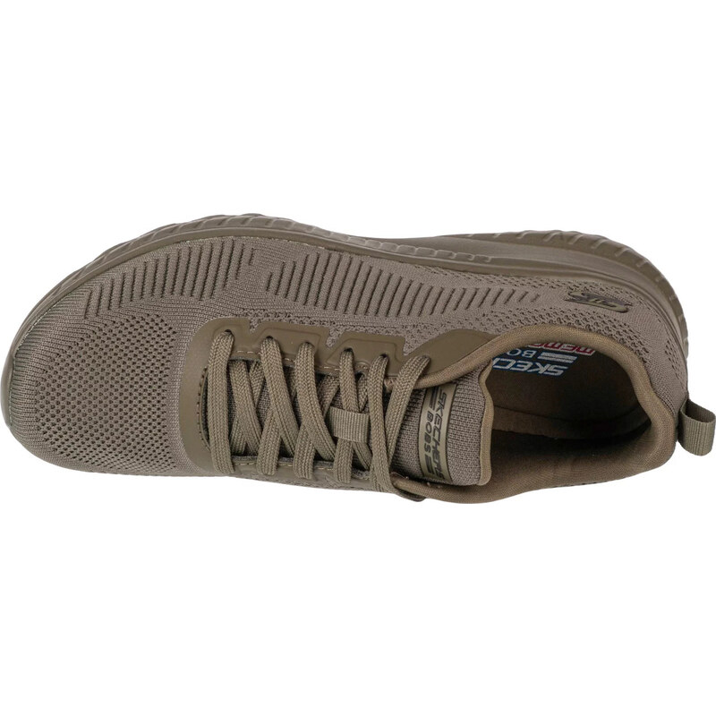 DÁMSKÉ KHAKI TENISKY SKECHERS BOBS SQUAD CHAOS - FACE OFF