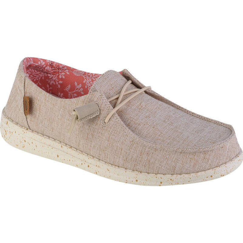 Béžové dámské polobotky Hey Dude Wendy Chambray Béžová 91589340