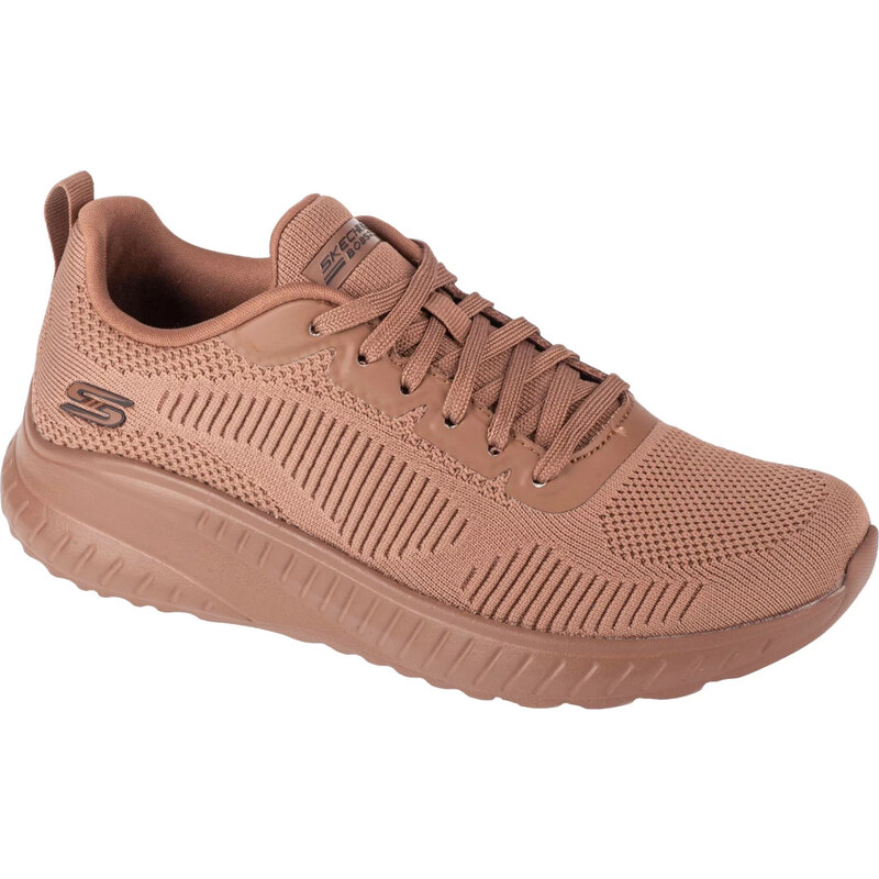 Hnědé dámské tenisky Skechers Bobs Squad Chaos - Face Off Hnědá
