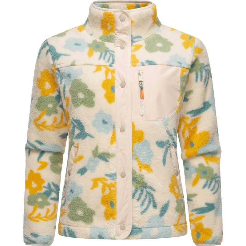 Ragwear Fleecová mikina Appopis béžová / světlemodrá / tmavě