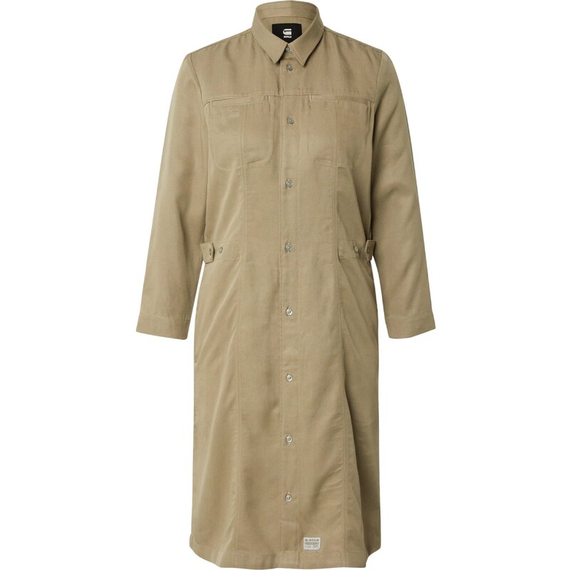 G-STAR Košilové šaty khaki