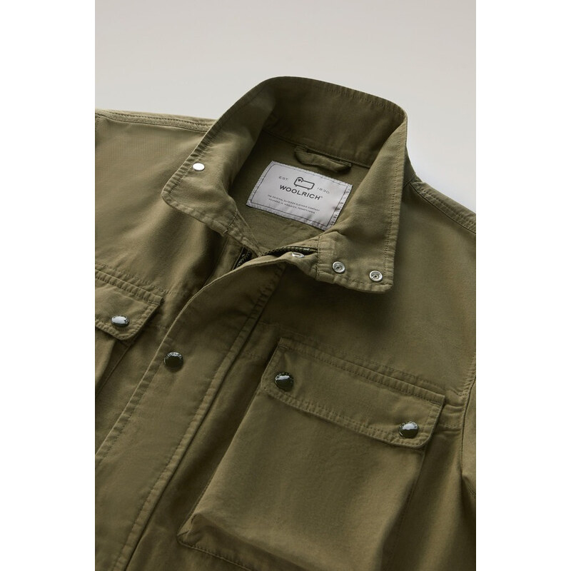 BUNDA WOOLRICH COTTON LINEN FIELD JACKET