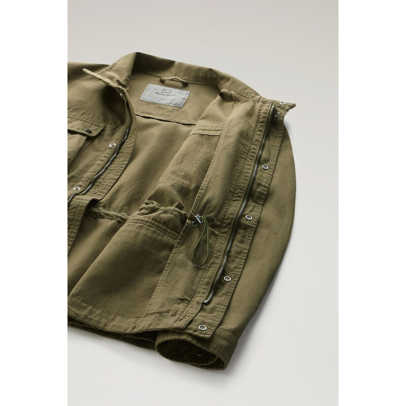 BUNDA WOOLRICH COTTON LINEN FIELD JACKET