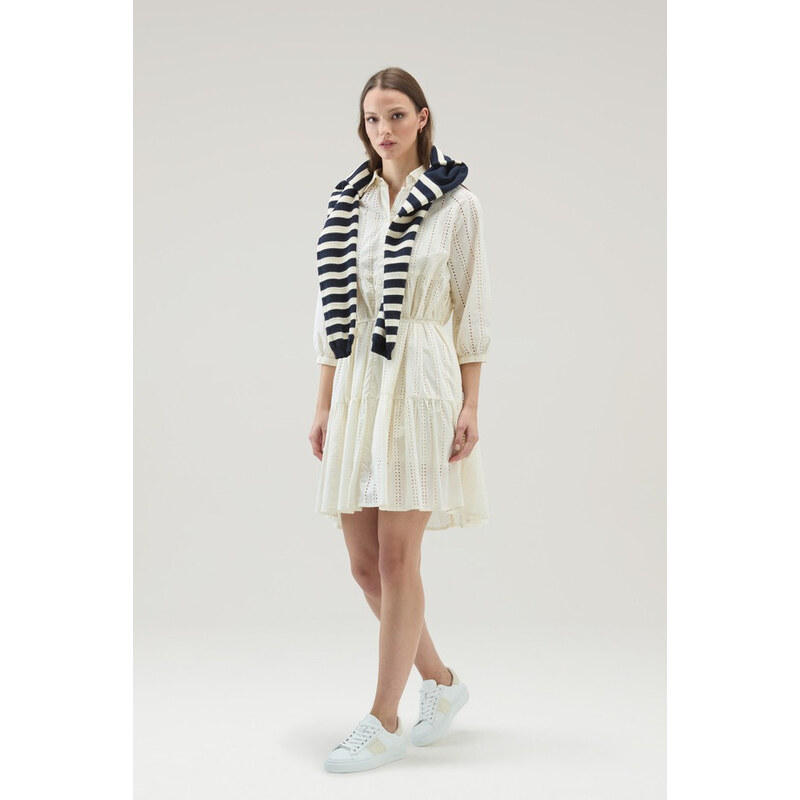 ŠATY WOOLRICH BRODERIE ANGLAISE OVER DRESS