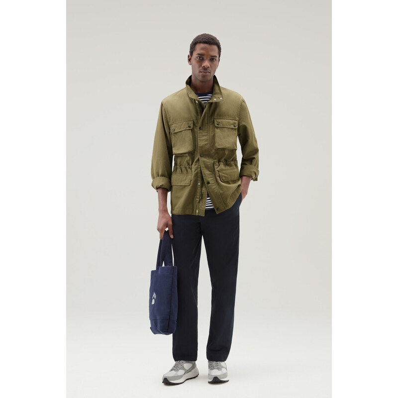 BUNDA WOOLRICH COTTON LINEN FIELD JACKET