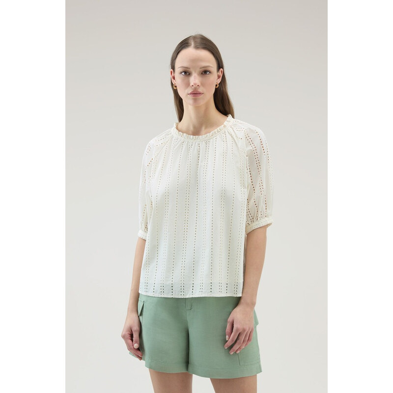 HALENKA WOOLRICH BRODERIE ANGLAISE BLOUSE