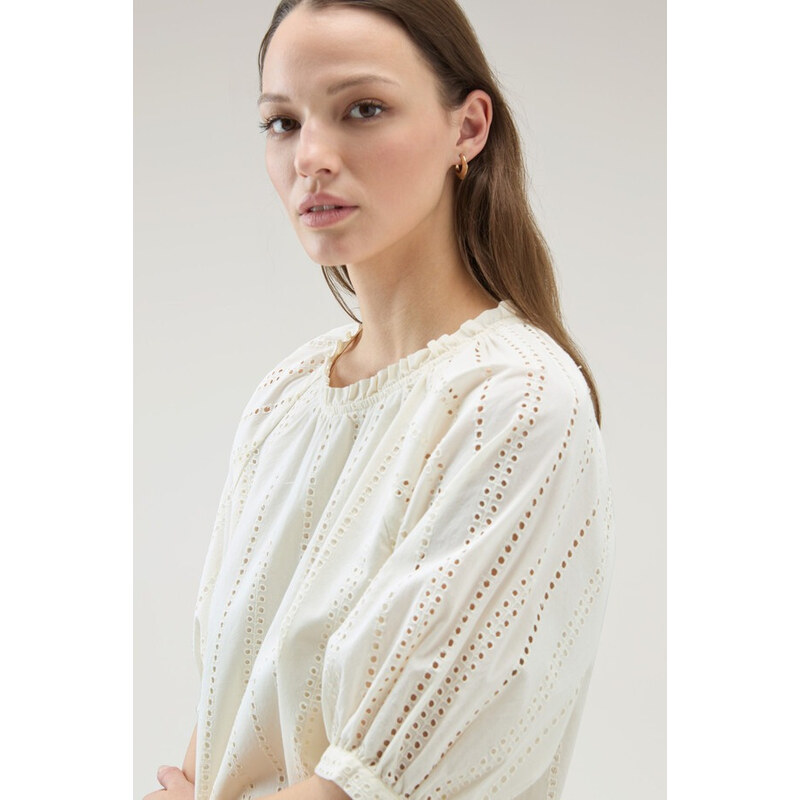 HALENKA WOOLRICH BRODERIE ANGLAISE BLOUSE