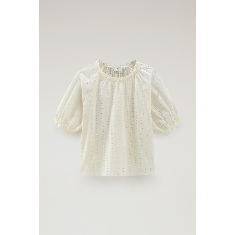 HALENKA WOOLRICH BRODERIE ANGLAISE BLOUSE