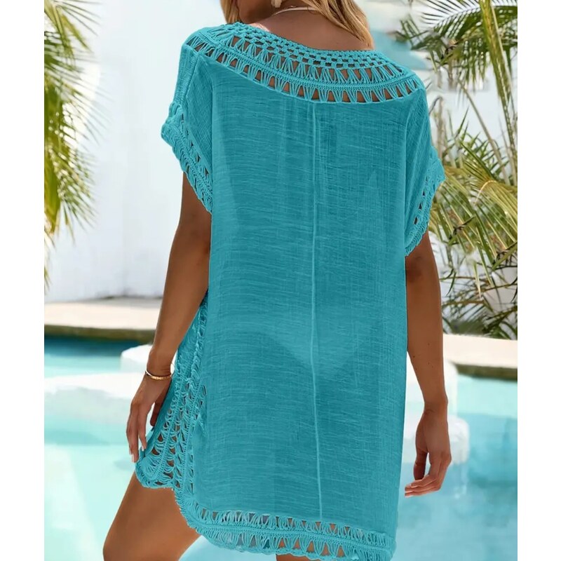 Dámské plážové šaty s krajkou