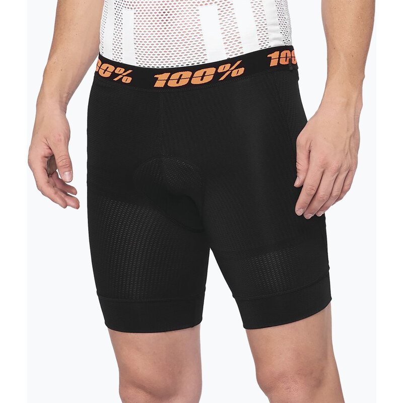 Pánské cyklistické boxerky s vložkou 100% Crux Liner black