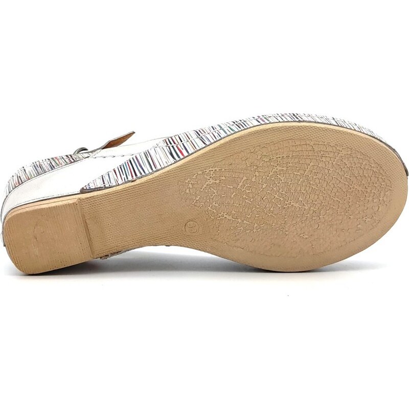 Dámské kožené sandále 1526 500/560 bílé Iberius