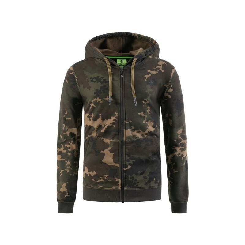 Korda Mikina Zip Hoodie Dark Kamo - L