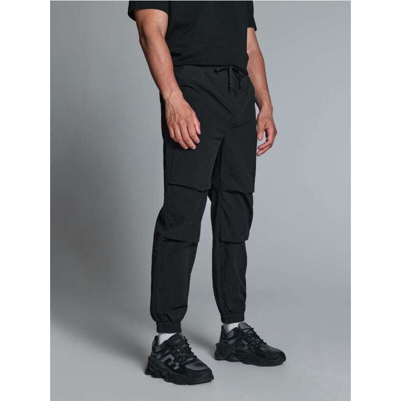 Sinsay - Kalhoty joggers - černá