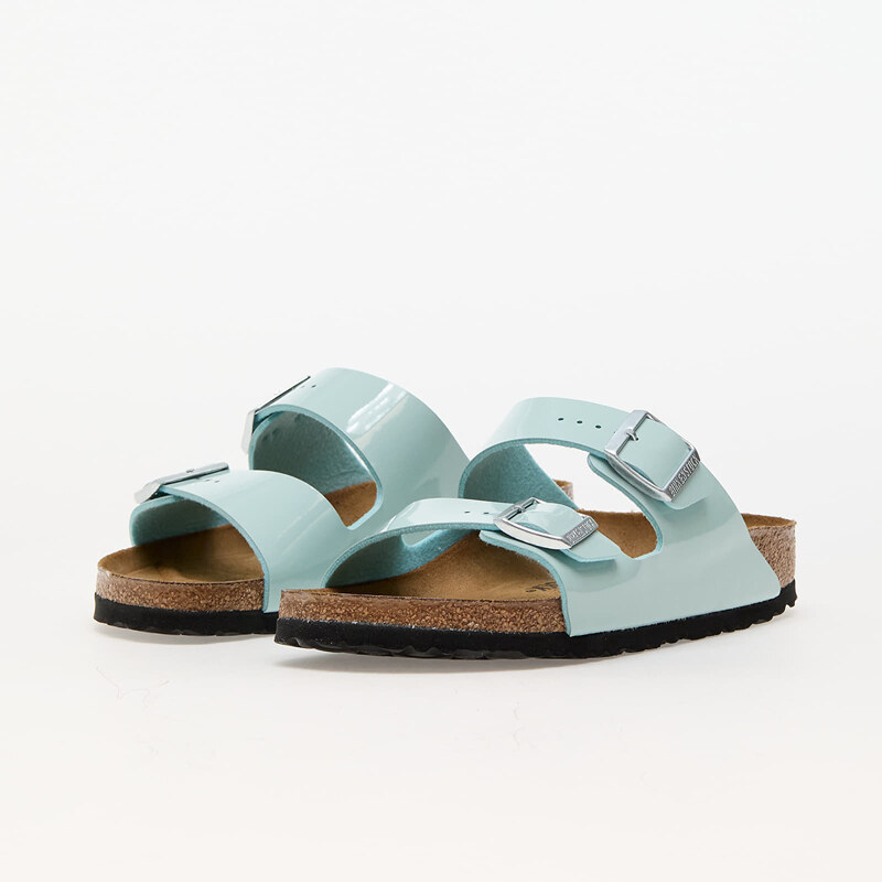 Birkenstock Arizona Birko-Flor Patent Patent Surf Green