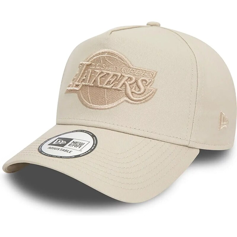 New Era LA Lakers NBA Light Beige 9FORTY E-Frame Cap 60503557